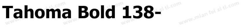 Tahoma Bold 138字体转换
